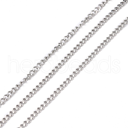 304 Stainless Steel Curb Chains CHS-D033-02P-03-1