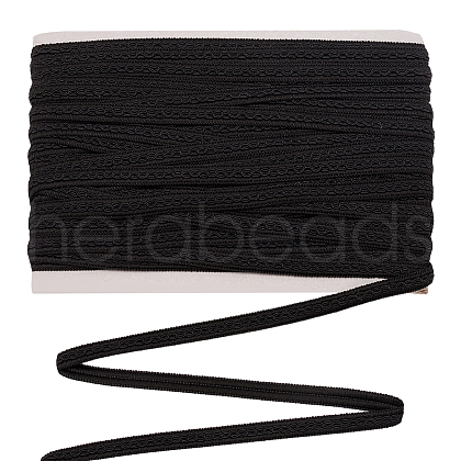 Polyester Braided Ribbons for Curtain Decoration SRIB-WH0011-208B-1