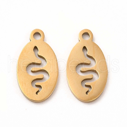 201 Stainless Steel Charms STAS-E188-02G-1