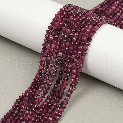 Natural Tourmaline Beads Strands G-F789-03-3mm-1