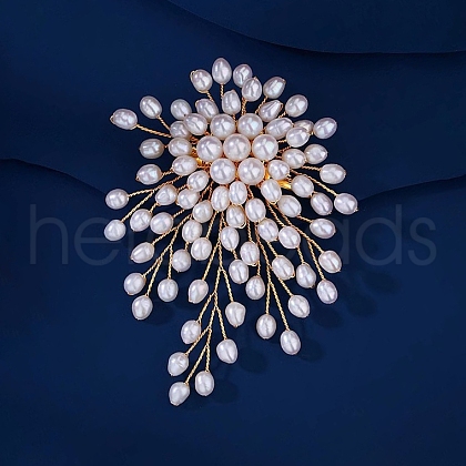 Flower Alloy Brooches for Backpack Clothes PW-WGD48A8-01-1