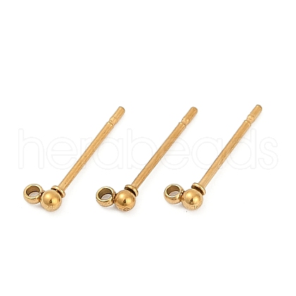 Ion Plating(IP) 304 Stainless Steel Stud Earring Findings STAS-F227-18F-G01-1