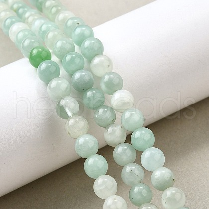 Natural Glass Beads Strands G-L621-B12-6mm-1