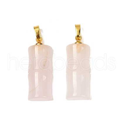 Natural Rose Quartz Pendants G-F795-E01-G-1