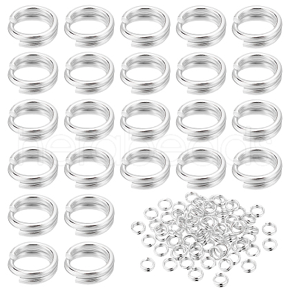   80Pcs 925 Sterling Silver Split Rings STER-PH0001-47-1
