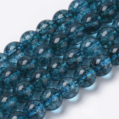 Natural Quartz Crystal Beads Strands G-S150-41-6mm-1