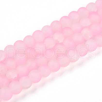 Crackle Glass Beads Strands GLAA-N009-6mm-02-1