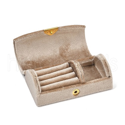 Arch Shaped Velvet Jewelry Set Storage Boxes CON-Z009-03F-1