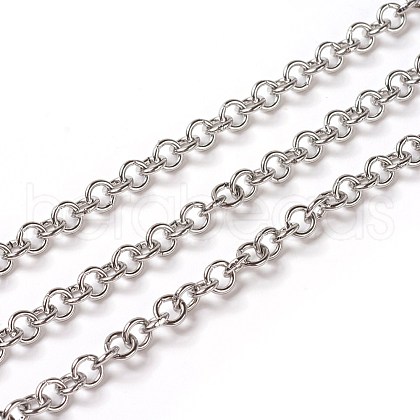 Tarnish Resistant 304 Stainless Steel Rolo Chains CHS-E016-02A-P-1