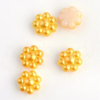 ABS Plastic Imitation Pearl Cabochons OACR-S008-Z32-1