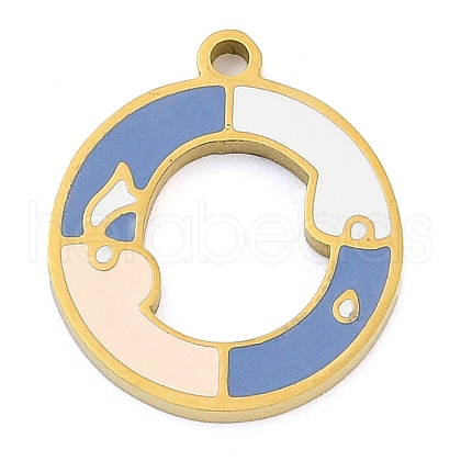 304 Stainless Steel Pendants STAS-F315-04G-1