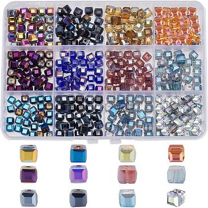 ARRICRAFT 360pcs 12 Colors Electroplate Glass Beads EGLA-AR0001-23-1