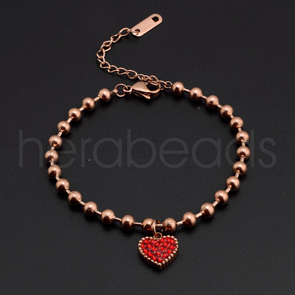 Stainless Steel Charm Anklets WGE3F25-35-1