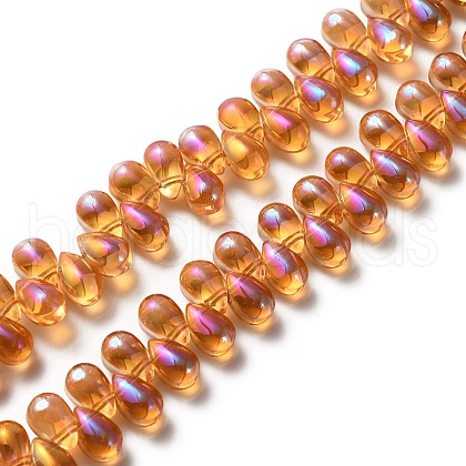 Electroplate Glass Beads GLAA-WH0023-29H-1