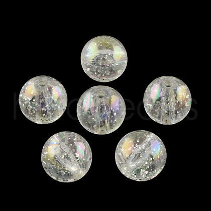 Round AB Color Transparent Acrylic Beads TACR-D005-12mm-01-1