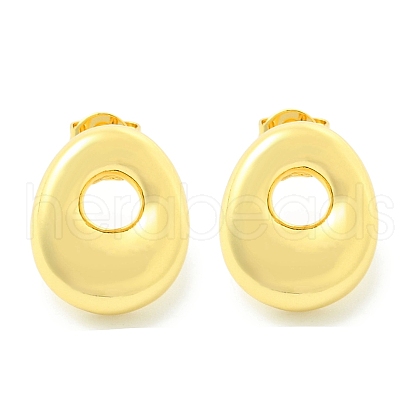 Rack Plating Brass Earrings EJEW-S222-01G-O-1