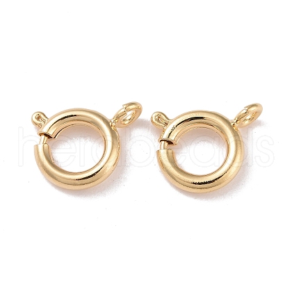 Eco-friendly Brass Spring Ring Clasps X-KK-D082-01B-G-1