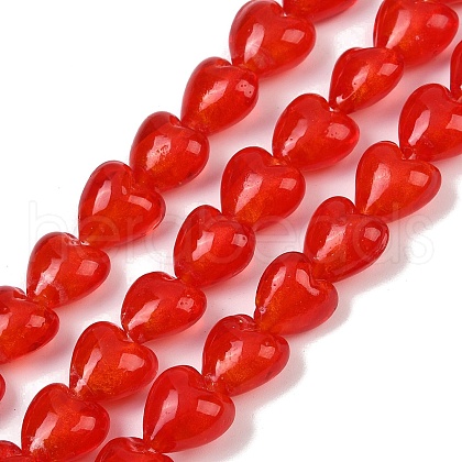 Handmade Lampwork Glass Beads Strands LAMP-Q005-06D-01-1