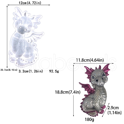 Food Grade Wall Decoration Silicone Molds PW-WG72873-01-1