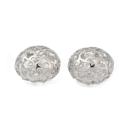 Brass with Clear Cubic Zirconia Pendants KK-G532-24P-1