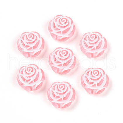 Transparent Acrylic Beads TACR-T028-45-1