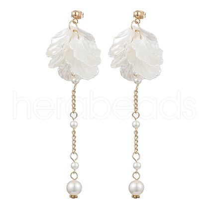 Acrylic Ear Studs EJEW-JE06143-1