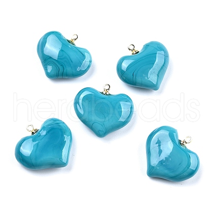Handmade Lampwork Pendants LAMP-G160-01Q-1