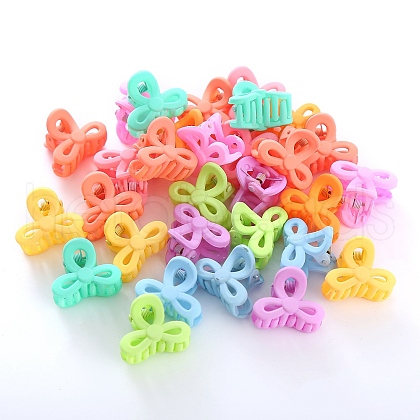 Bowknot Plastic Claw Hair Clips OHAR-P021-09A-04-1