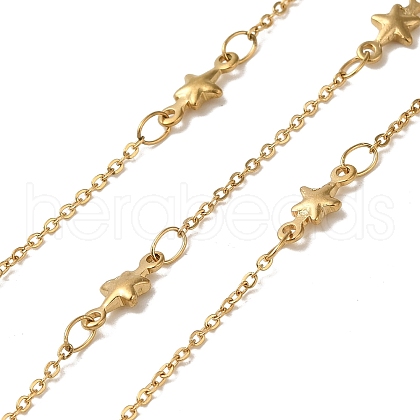 Ion Plating(IP) 304 Stainless Steel Star Link Chains CHS-Q006-07G-1