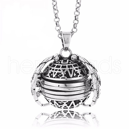 Alloy Pendant Necklaces NJEW-H031-01A-AS-1
