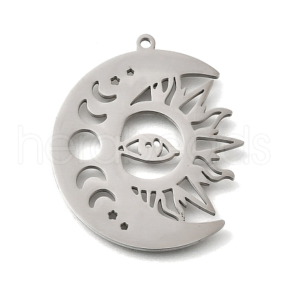 304 Stainless Steel Pendants STAS-S178-06P-1