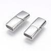 304 Stainless Steel Magnetic Clasps with Glue-in Ends STAS-G143-80P-1