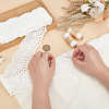 FINGERINSPIRE 7.5 Yards Cotton Strawberry & Bowknot Embroidery Lace Ribbon OCOR-FG0002-53B-3