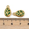 304 Stainless Steel Enamel Charms STAS-Z140-09G-3