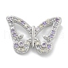 Rack Plating Brass Micro Pave Cubic Zirconia Pendants KK-Z071-79P-03-1