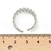 304 Stainless Steel Double Color Cuff Rings RJEW-S635-01GP-F-5