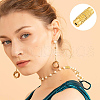20 Sets Column Brass Screw Clasps KK-LP0001-19-4