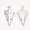 Non-Tarnish 201 Stainless Steel Pointed Pendants STAS-T045-23P-2