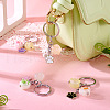 Alloy Enamel & Acrylic Keychain KEYC-TAC00033-7