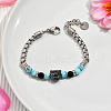 Synthetic Turquoise Beaded Bracelets VS2208-5