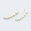 Long-Lasting Plated Brass Links connectors KK-K204-131G-NF-1