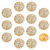 Fingerinspire 14pcs 1-Hole Alloy Shank Button FIND-FG0003-17B-1