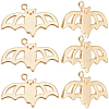 Beebeecraft 10Pcs Halloween Themed Brass Pendants KK-BBC0015-68D-1