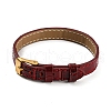 Leather Textured Watch Bands AJEW-K232-01G-2