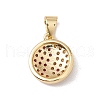 Brass Micro Pave Cubic Zirconia Charms Real 18K Gold Plated KK-G415-39G-02-2