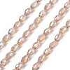 Transparent Electroplate Glass Beads Strands EGLA-A037-T6x8mm-B04-1