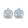 Alloy Enamel Pendants PALLOY-P311-01A-P-1