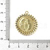 Brass Micro Pave Cubic Zirconia Pendants KK-M322-37G-3