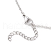 304 Stainless Steel Empty Macrame Pouch Star Moon Pendant Cable Chain Necklace Making NJEW-JN05281-03-6
