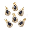 Natural Sodalit Teardrop Charms G-A034-03G-1